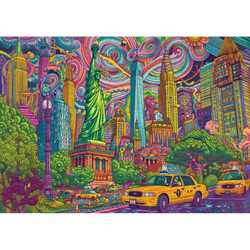 Mystical Manhattan 1000 Piece Jigsaw Puzzle Trippy (ONLINE ORDER ONLY)