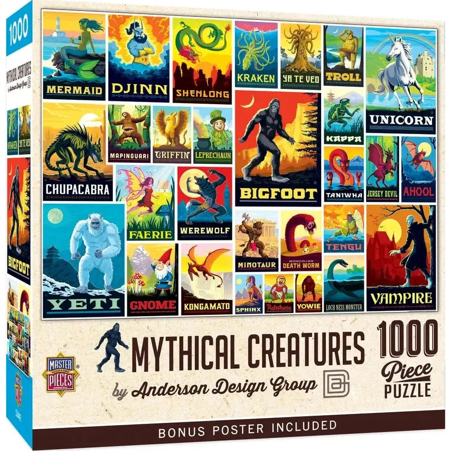 Mythical Creatures by Anderson Design 1000 Piece Jigsaw Puzzle MasterPieces (ONLINE ORDER ONLY)