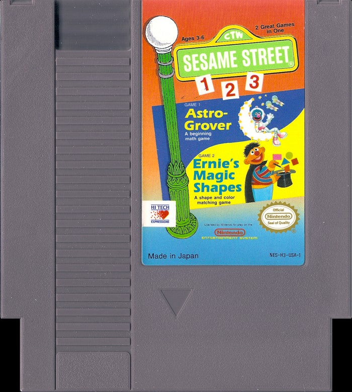 Loose NES Cart - Sesame Street 123 (Online Order Only)