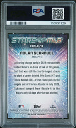 Graded 2024 Topps Nolan Schanuel #CSMLB73 /75 Stars of MLB Chrome Red Refractor Rookie RC Baseball Card PSA 10 Gem Mint (ONLINE ORDER ONLY)