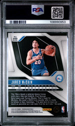 Graded 2024 Panini Prizm Jared McCain #222 Rookie RC Basketball Card PSA 10 Gem Mint