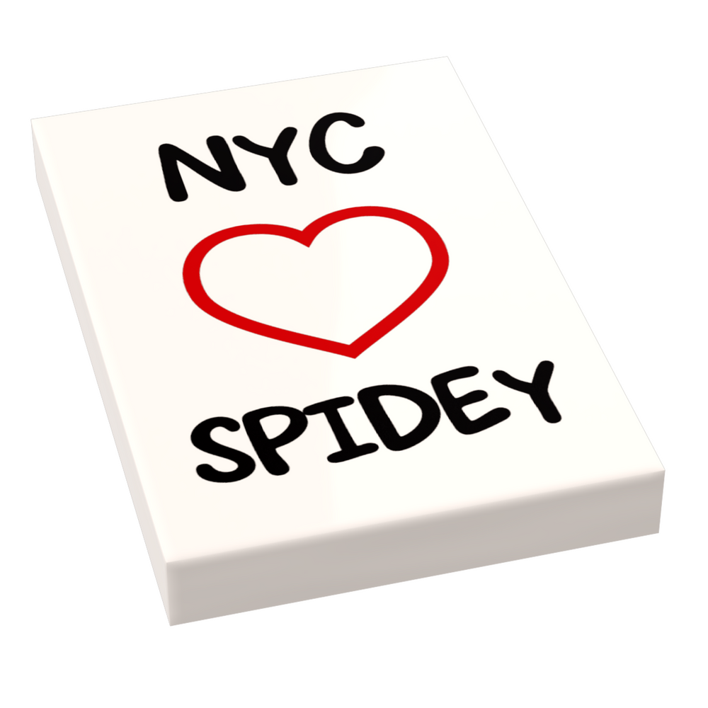 NYC Loves Spidey Sign (2x3 tile) (ONLINE ORDER ONLY)