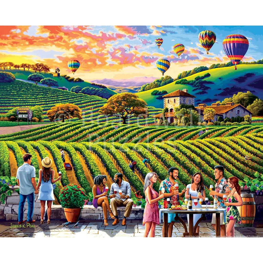 Napa Valley 500 Piece Jigsaw Puzzle Boardwalk (ONLINE ORDER ONLY)