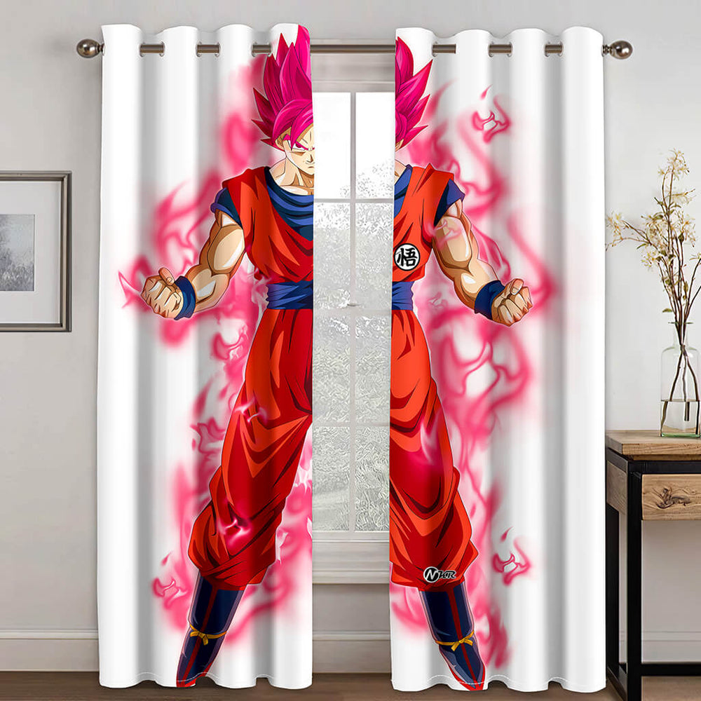 Dragon Ball Curtains Cosplay Blackout Window Treatments Drapes for Room Decoration (Online Order Only)