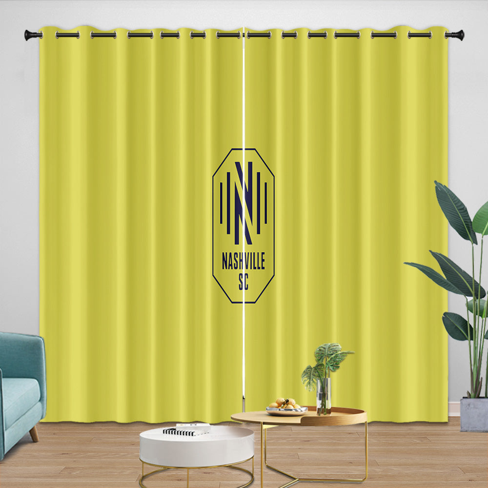 Nashville SC Curtains Blackout Window Drapes Room Decoration (Online Order Only)