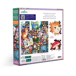 Naturalist's Cat 1000 Piece Jigsaw Puzzle eeBoo (ONLINE ORDER ONLY)