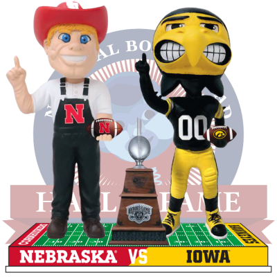 Nebraska vs. Iowa Football Rivalry Bobblehead (Presale) (ONLINE ORDER ONLY)