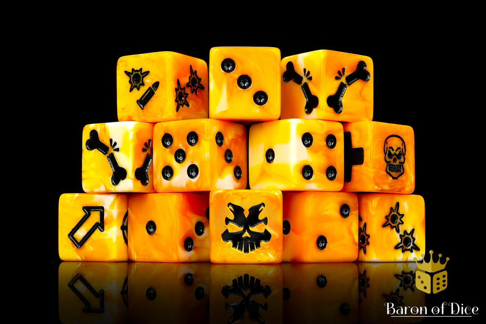 Tiger Stripe Dice - Skirmish Set (ONLINE ORDER ONLY)
