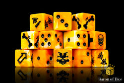 Tiger Stripe Dice - Skirmish Set (ONLINE ORDER ONLY)
