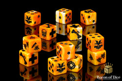 Tiger Stripe Dice - Skirmish Set (ONLINE ORDER ONLY)