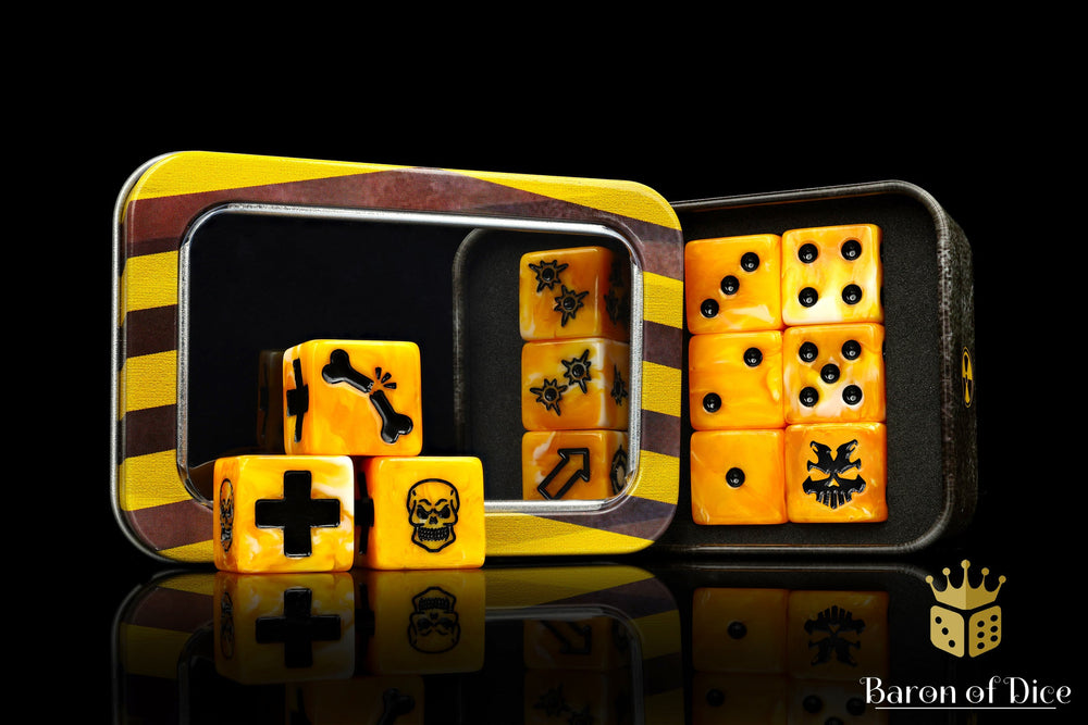 Tiger Stripe Dice - Skirmish Set (ONLINE ORDER ONLY)