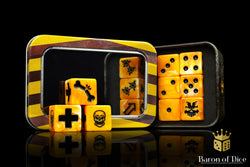 Tiger Stripe Dice - Skirmish Set (ONLINE ORDER ONLY)