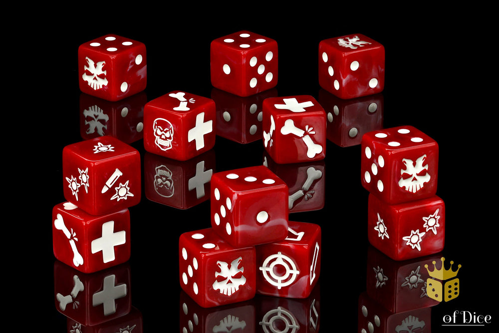 Red Butcher Dice - Skirmish Set (ONLINE ORDER ONLY)