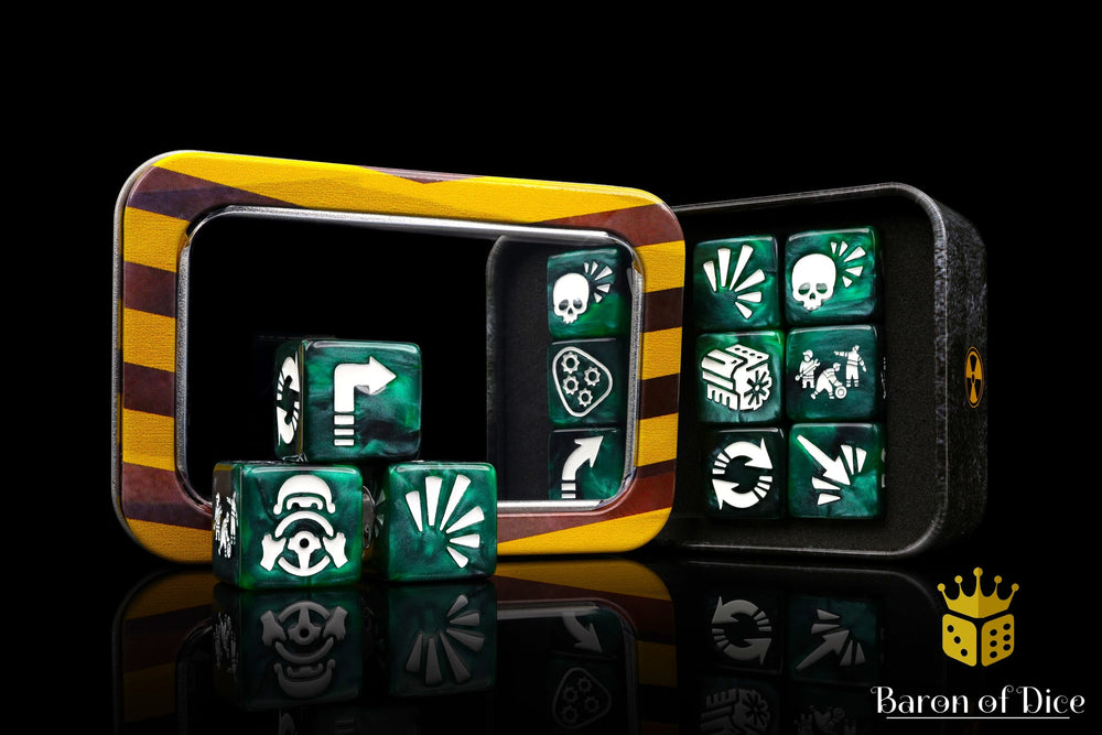 Vehicle Damage Dice Set - Green (ONLINE ORDER ONLY)