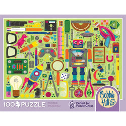 Nerdy Junk Drawer 100 Large Piece Jigsaw Puzzle Cobble Hill (ONLINE ORDER ONLY)