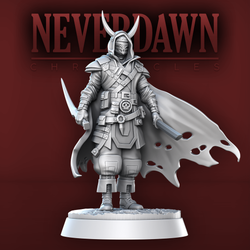 3D Printed STL Miniatures Never Dawn Shadow Stalkers 28 - 32mm War Gaming D&D (Online Only)