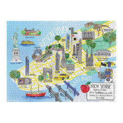New York City Map 1000 Piece Jigsaw Puzzle Galison (ONLINE ORDER ONLY)