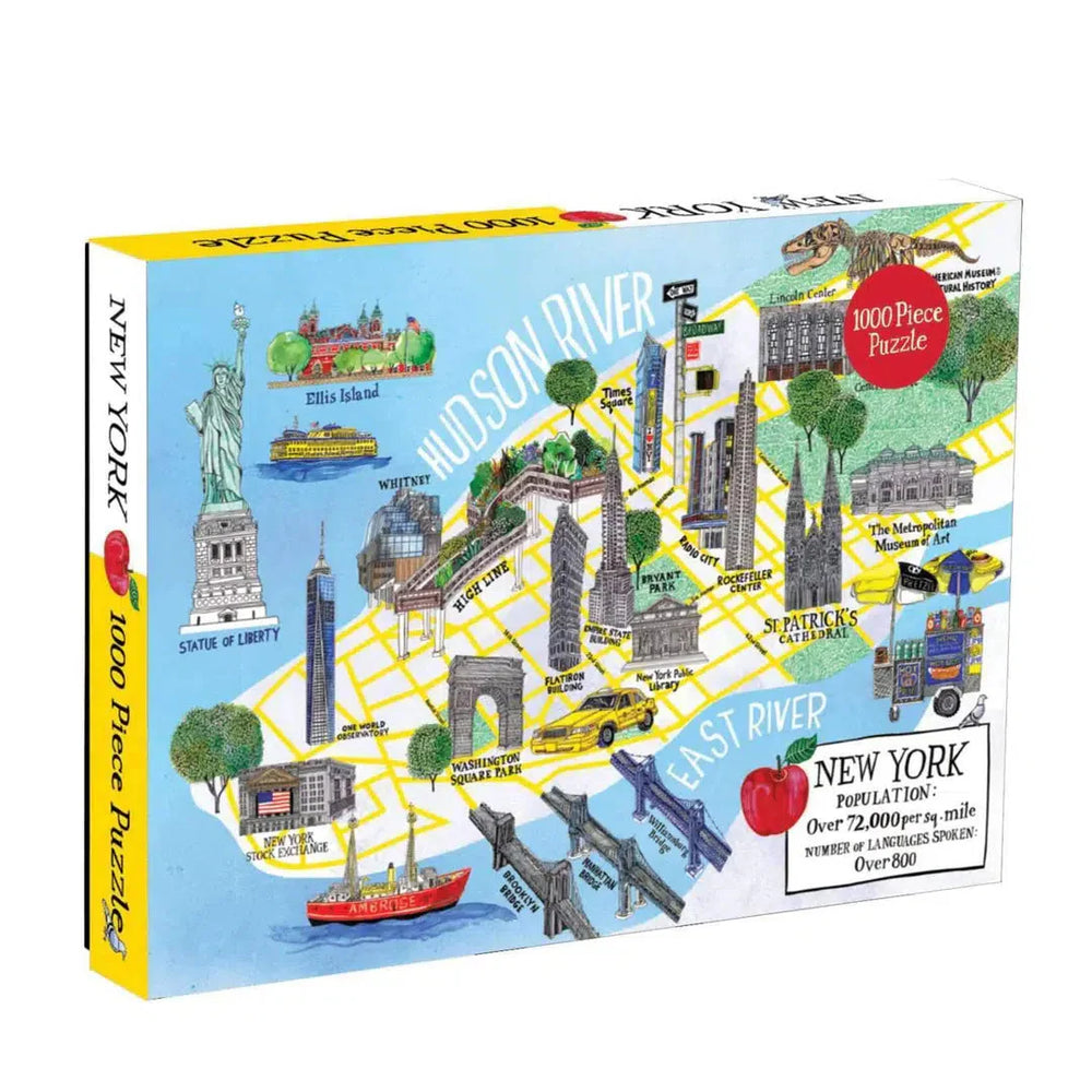 New York City Map 1000 Piece Jigsaw Puzzle Galison (ONLINE ORDER ONLY)