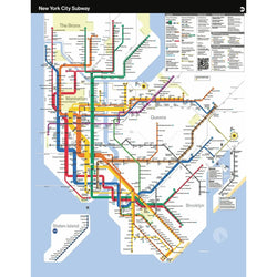 New York City Subway Map MTA 100 Piece Mini Jigsaw Puzzle NYPC (ONLINE ORDER ONLY)