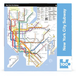 New York City Subway Map MTA 100 Piece Mini Jigsaw Puzzle NYPC (ONLINE ORDER ONLY)
