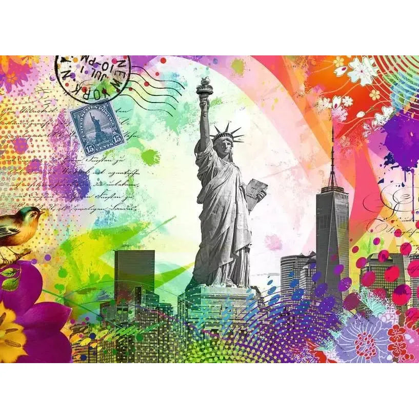 New York Postcard 500 Piece Jigsaw Puzzle Ravensburger (ONLINE ORDER ONLY)