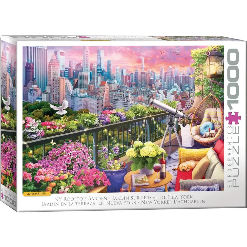 New York Rooftop Garden 1000 Piece Jigsaw Puzzle Eurographics (ONLINE ORDER ONLY)