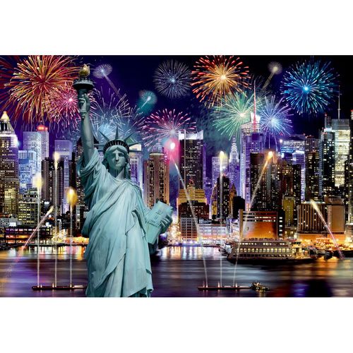 New York by Night 200 Piece Wood Jigsaw Puzzle Wooden City (ONLINE ORDER ONLY)