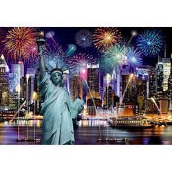 New York by Night 200 Piece Wood Jigsaw Puzzle Wooden City (ONLINE ORDER ONLY)