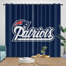 New England Patriots Curtains Blackout Window Drapes Room Decoration (Online Order Only)