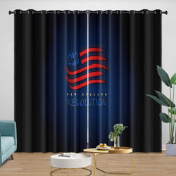 New England Revolution Curtains Blackout Window Drapes Room Decoration (Online Order Only)