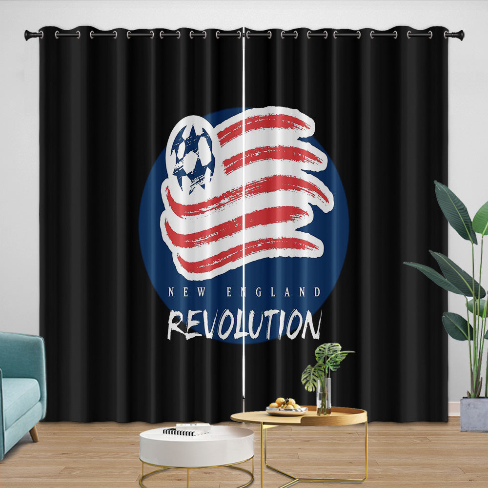 New England Revolution Curtains Blackout Window Drapes Room Decoration (Online Order Only)