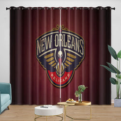 New Orleans Pelicans Curtains Blackout Window Drapes Room Decoration (Online Order Only)