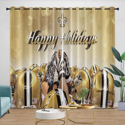 New Orleans Saints Curtains Blackout Window Drapes Room Decoration (Online Order Only)