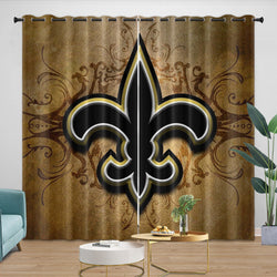 New Orleans Saints Curtains Blackout Window Drapes Room Decoration (Online Order Only)