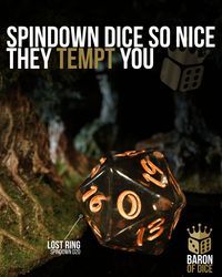 Oversized D20 Spindown | Lost Ring (ONLINE ORDER ONLY)