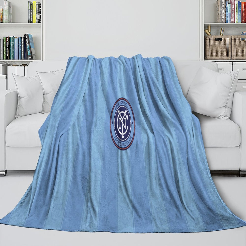 New York City FC Blanket Flannel Fleece Throw Room Decoration (Online Order Only)