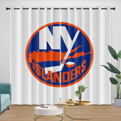 New York Islanders Curtains Blackout Window Drapes Room Decoration (Online Order Only)