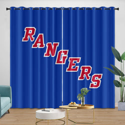 New York Rangers Curtains Blackout Window Drapes Room Decoration (Online Order Only)