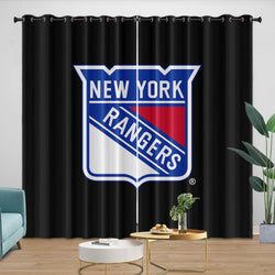 New York Rangers Curtains Blackout Window Drapes Room Decoration (Online Order Only)