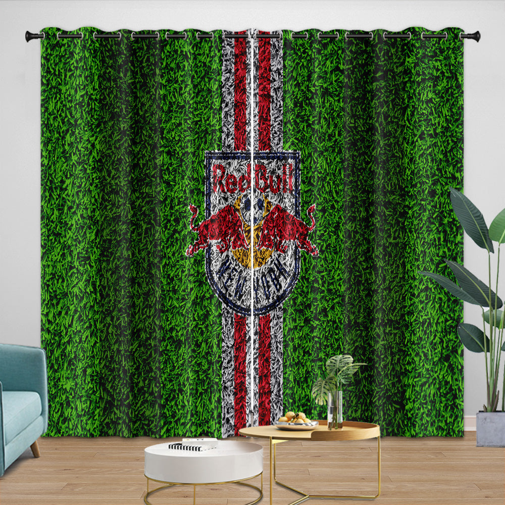 New York Red Bulls Curtains Blackout Window Drapes Room Decoration (Online Order Only)