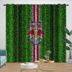 New York Red Bulls Curtains Blackout Window Drapes Room Decoration (Online Order Only)