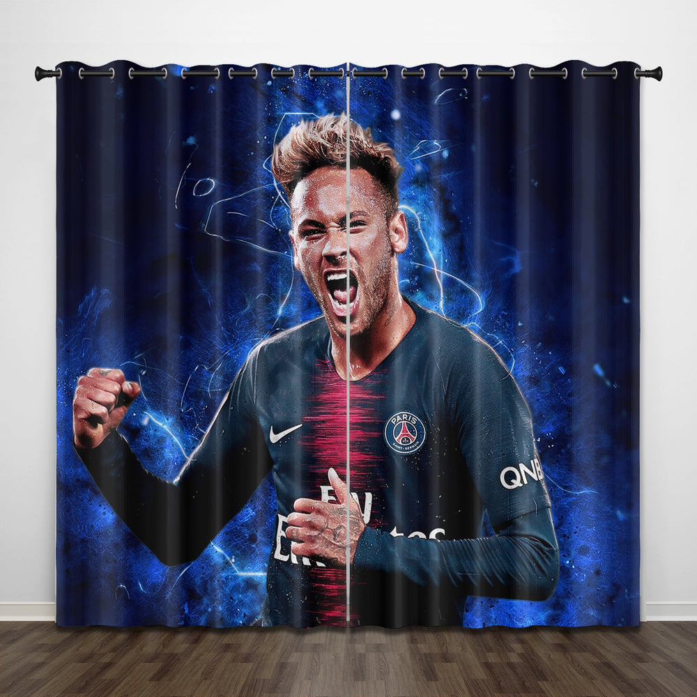 Neymar Curtains Pattern Blackout Window Drapes (Online Order Only)