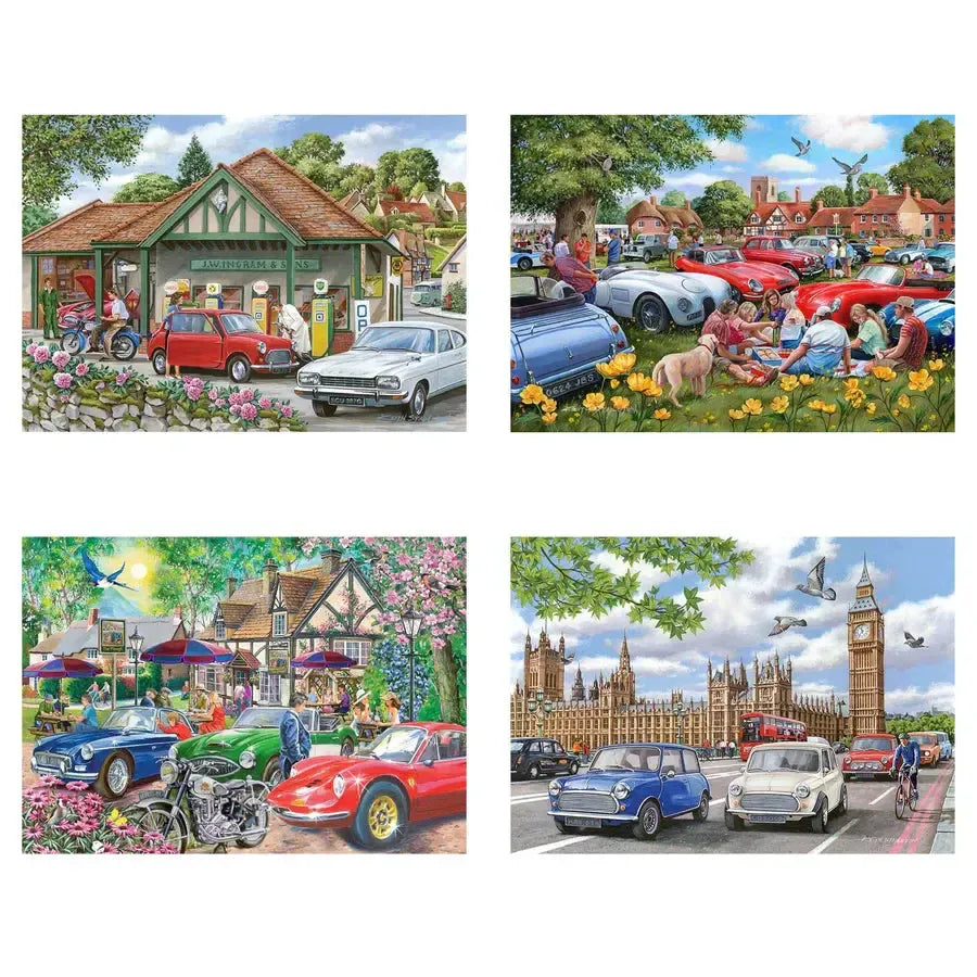 Nice Day for a Drive Set of 4 500 Piece Jigsaw Puzzles HOP (ONLINE ORDER ONLY)