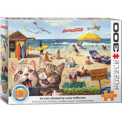 No Cats Allowed 300 Large Piece 3D Lenticular Jigsaw Puzzle Eurographics (ONLINE ORDER ONLY)