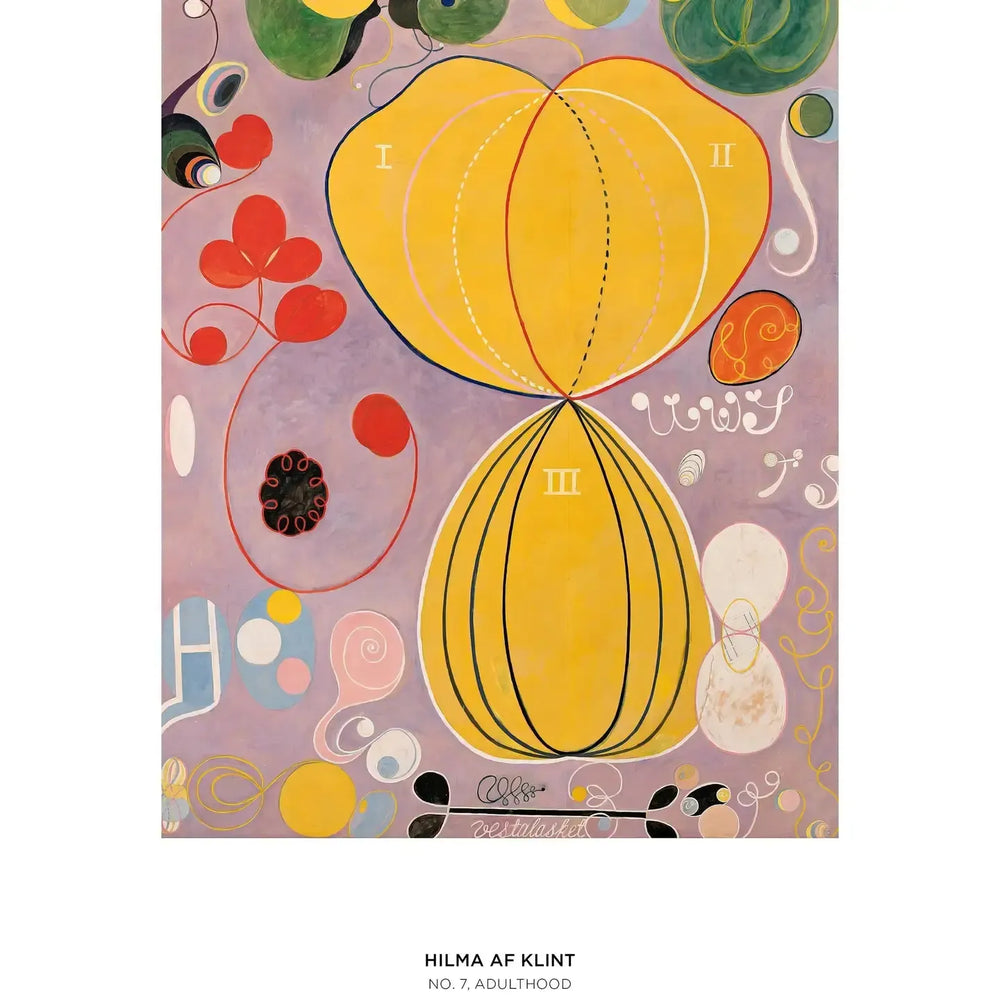 No. 7 Adulthood by Hilma af Klint 500 Piece Jigsaw Puzzle Pomegranate (ONLINE ORDER ONLY)
