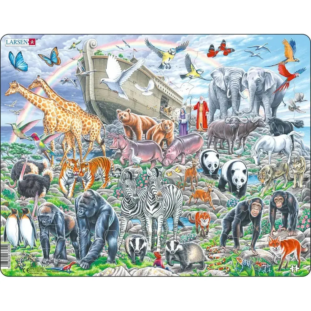 Noah's Ark Animals 53 Piece Tray Jigsaw Puzzle Larsen (ONLINE ORDER ONLY)