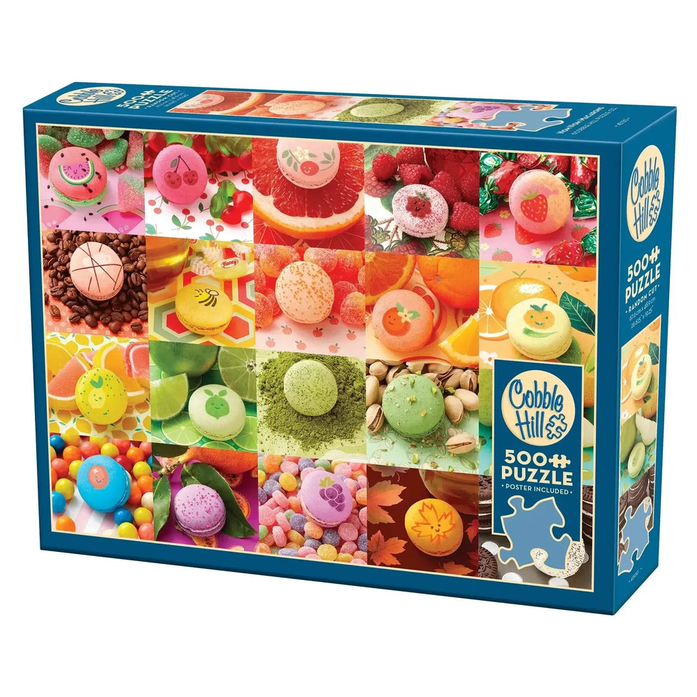 Nom Nom Macarons 500 Piece Jigsaw Puzzle Cobble Hill (ONLINE ORDER ONLY)