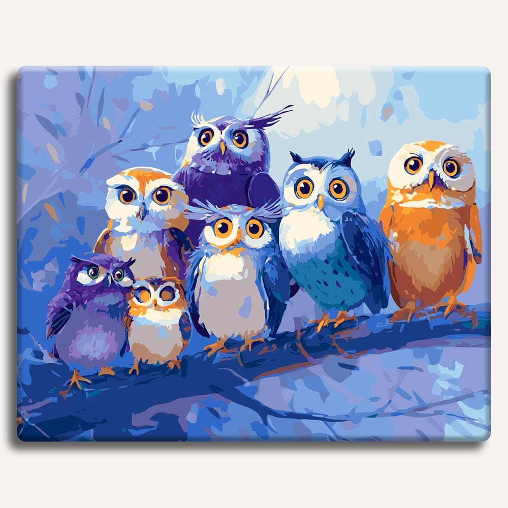 Parliament of Owls - Paint By Numbers Kit (ONLINE ORDER ONLY)