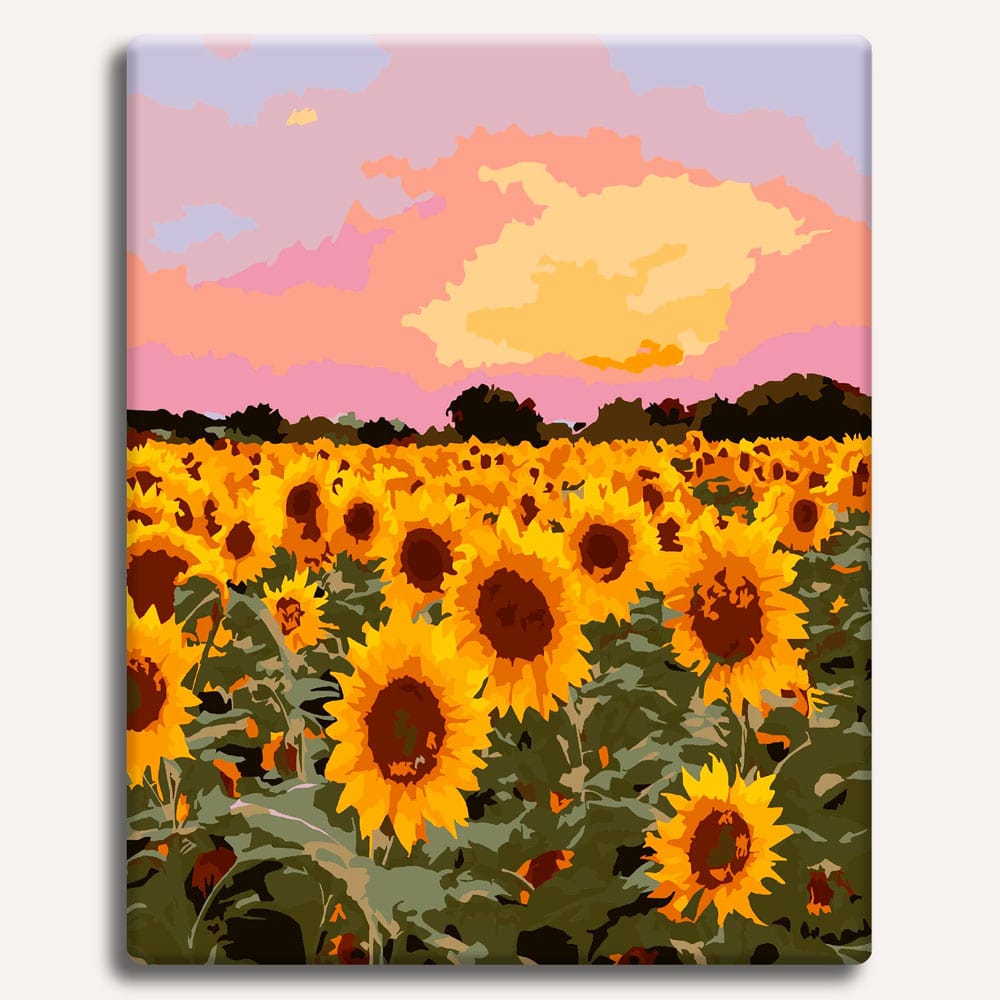Sunflower Field - Paint By Numbers Kit (ONLINE ORDER ONLY)