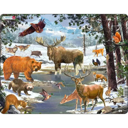 Nordic Forest Animals 54 Piece Tray Jigsaw Puzzle Larsen (ONLINE ORDER ONLY)